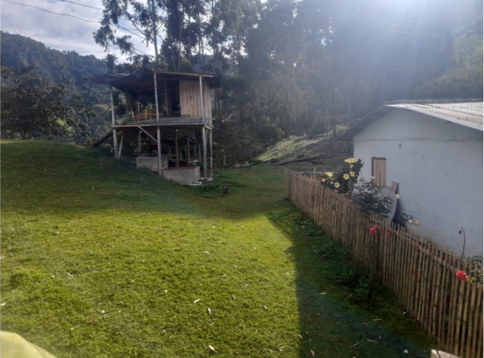Javier Quintero's coffee processing facilities.