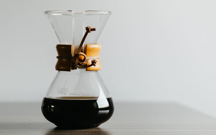 Image of someone making Chemex