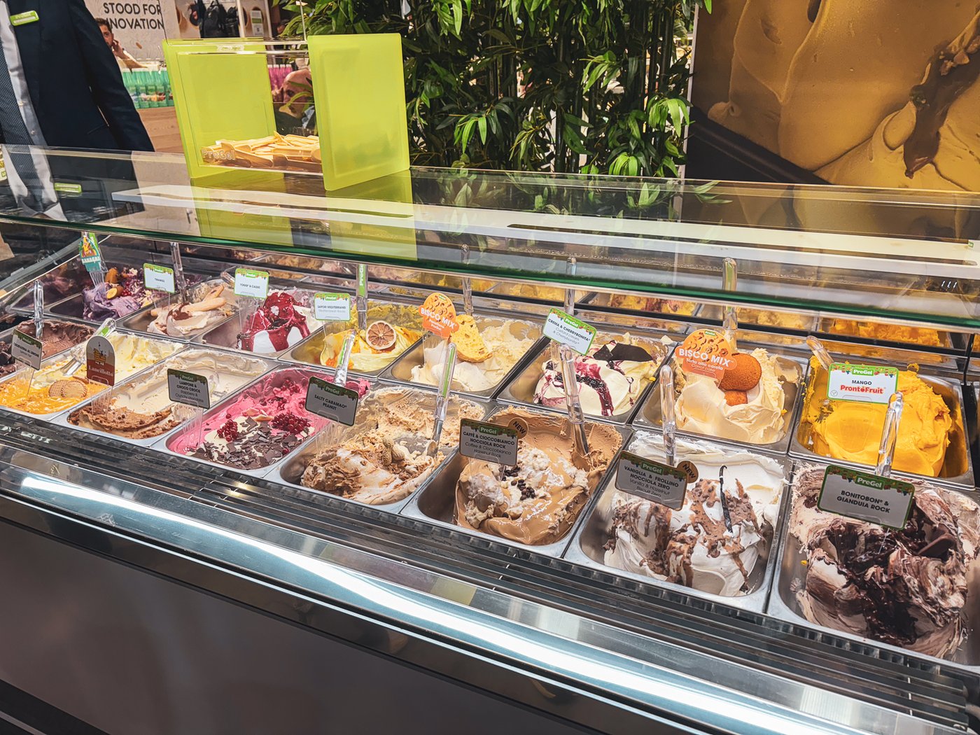 A gelato stand