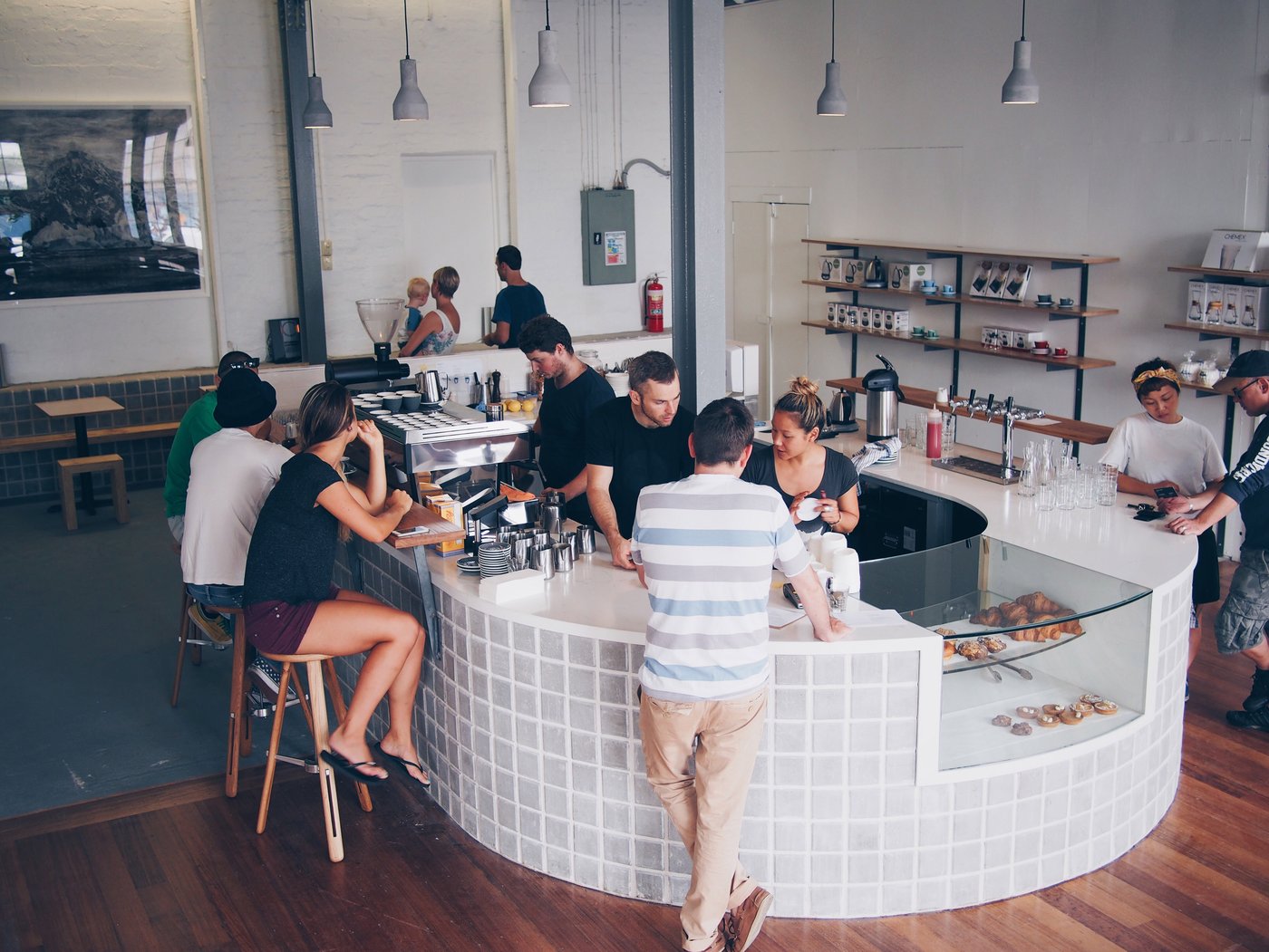 The St Peters coffee shop inside.