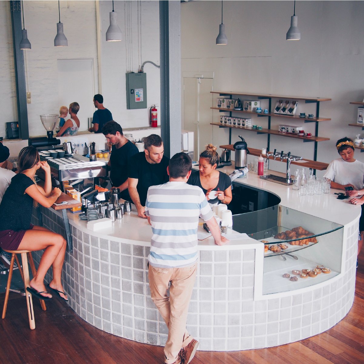 An indoor shot of Sample Coffee Pro Shop