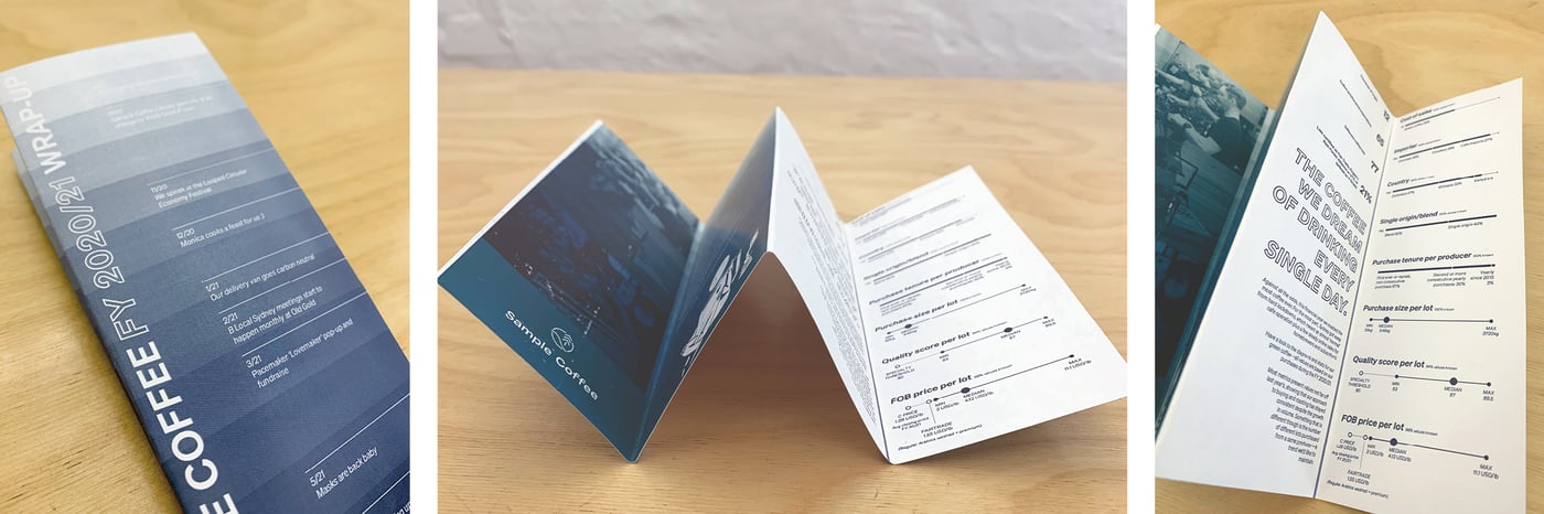 Photo of the printed impact report
