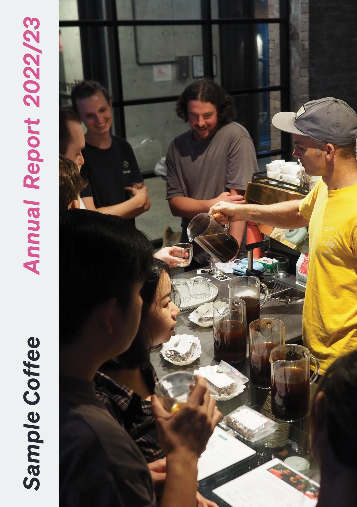Cover of the year above's annual report.