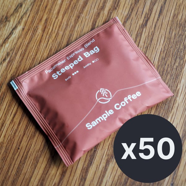 Photo of Espresso blend steeped bag – 50 pack (buy 40, get 10 free)