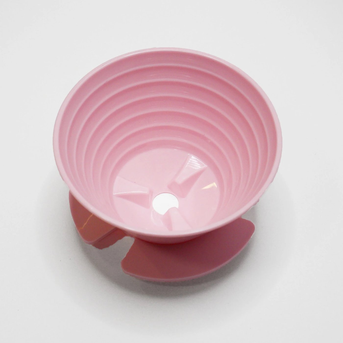 April coffee brewer in pink.