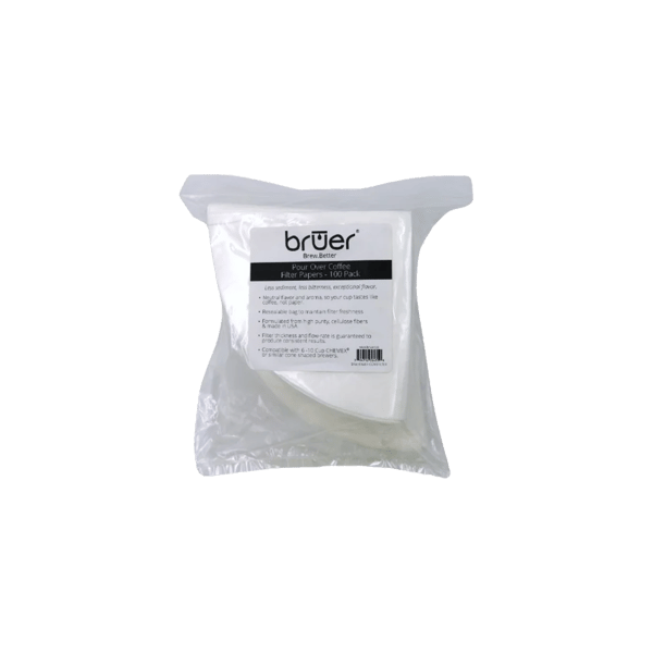 Photo of Bruer cone filters (100 pack) – suit CHEMEX 6 cup