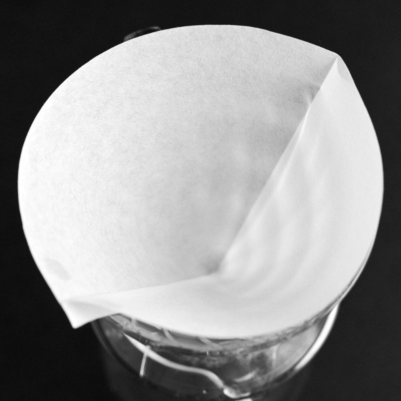 A Sibarist cone filter placed in a dripper.