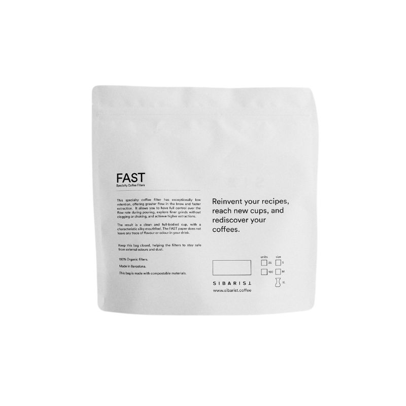 A pack of Sibarist filters, back.