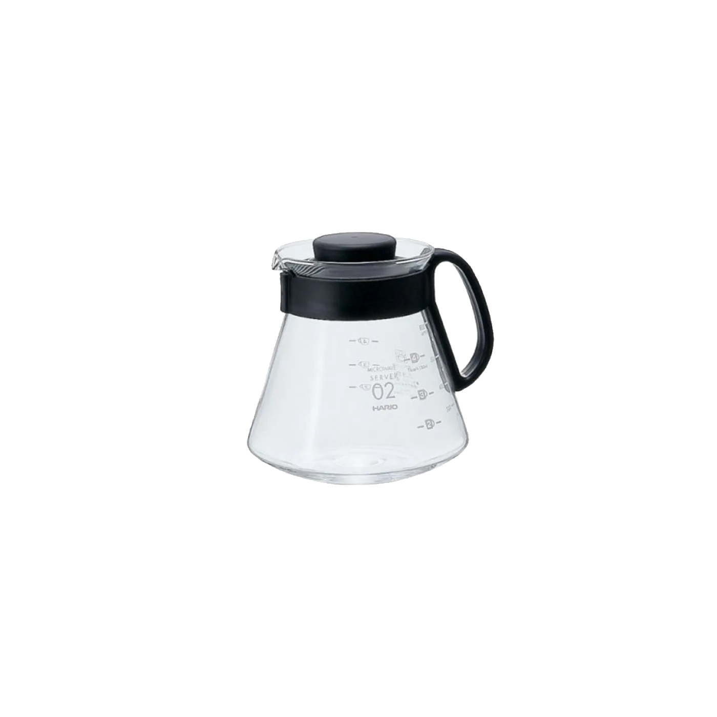 Photo of Hario V60 02 server – 600ml (glass, flat wall)
