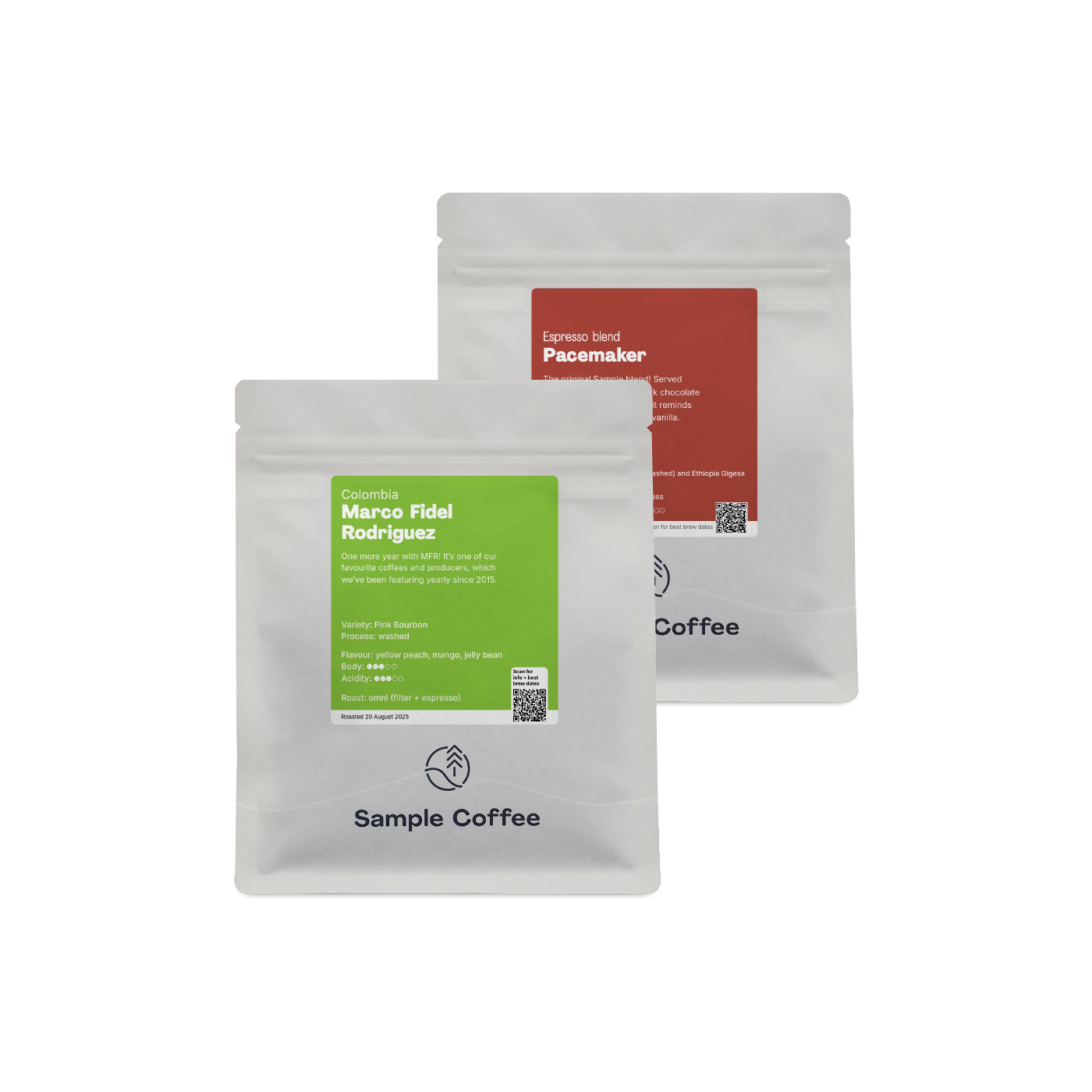 Photo of Allrounder taster set – 2 x 250g bags (single origin, espresso blend)
