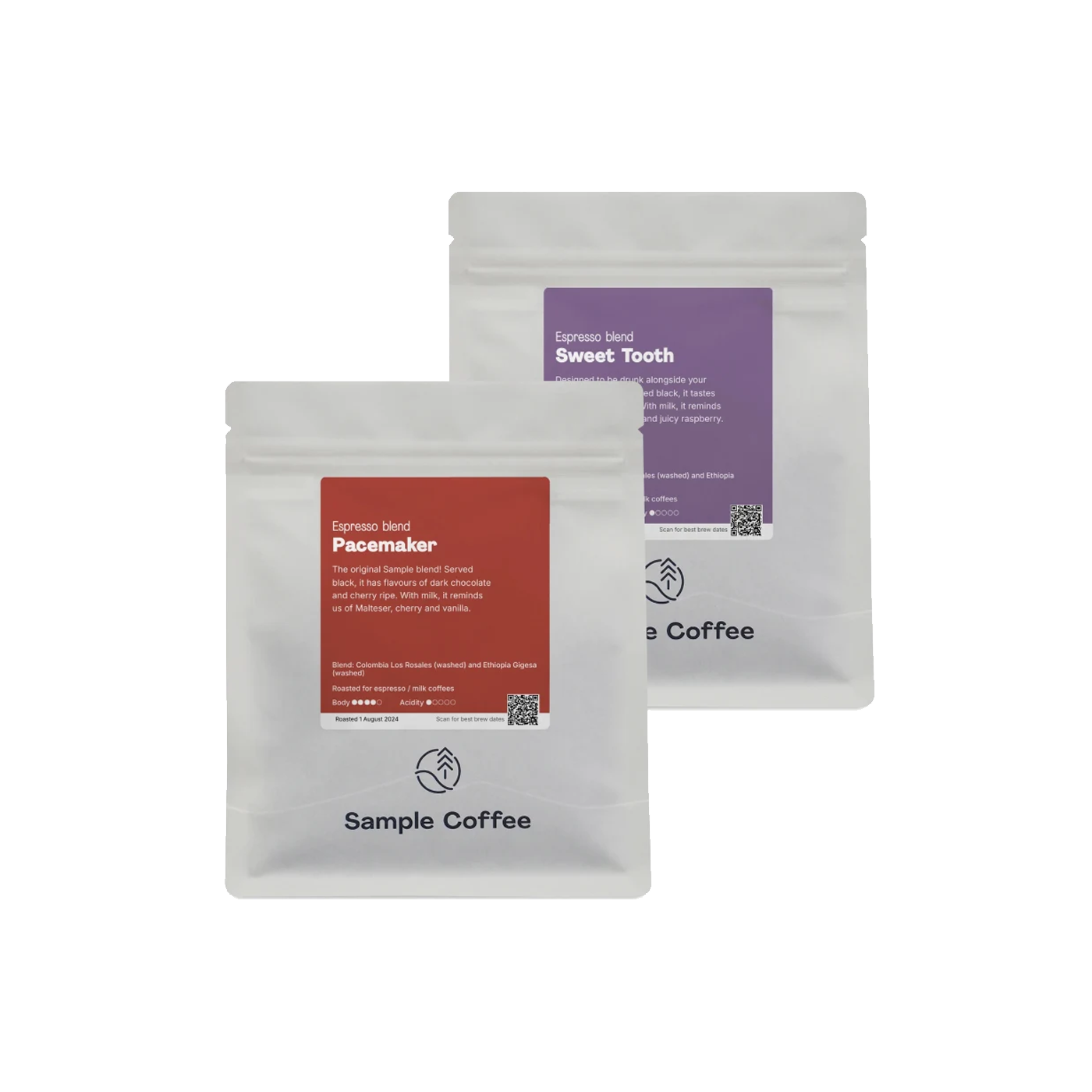 Photo of Espresso blend taster set – 2 x 250g bags